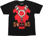 Deadpool Costume Suit Black T-Shirt