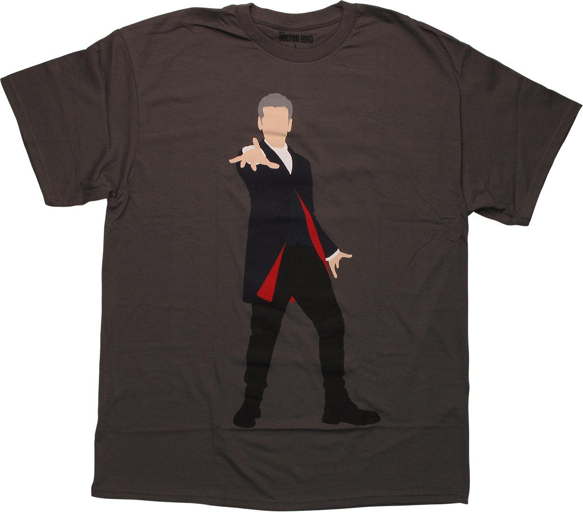 Doctor Who 12th Doctor Vector Gray T-Shirt