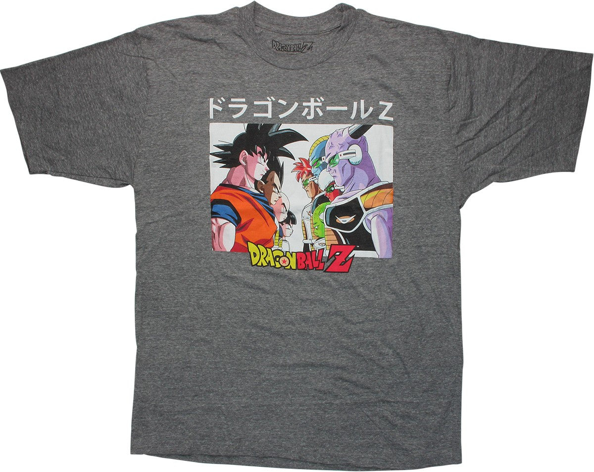 Dragon Ball Z Characters Stand Off Tall T-Shirt