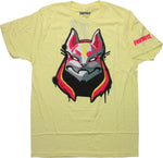 Fortnite Drift Mask Yellow T-Shirt