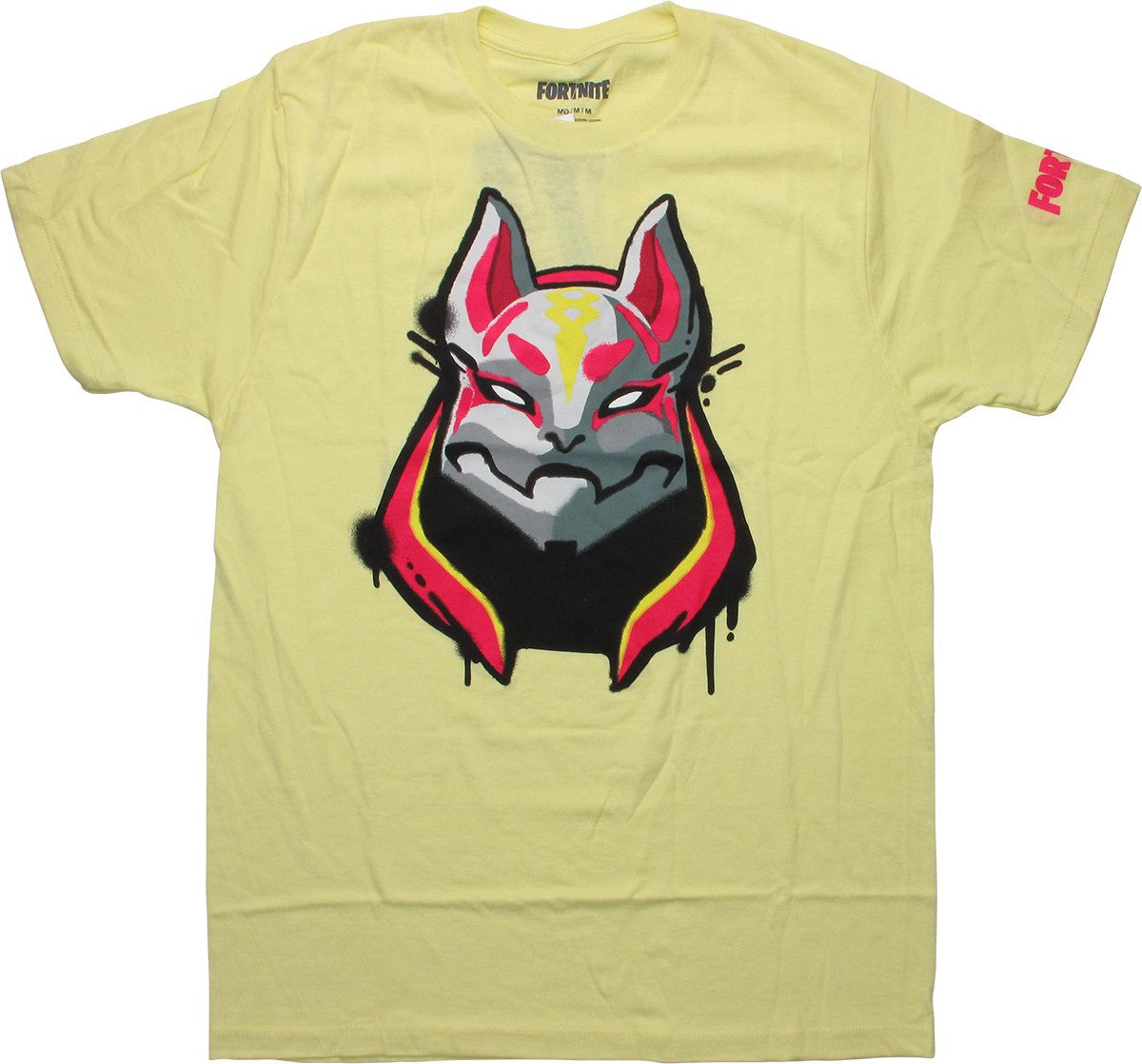 Fortnite Drift Mask Yellow T-Shirt