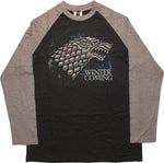 Game of Thrones Stark Logo Winter Raglan T-Shirt