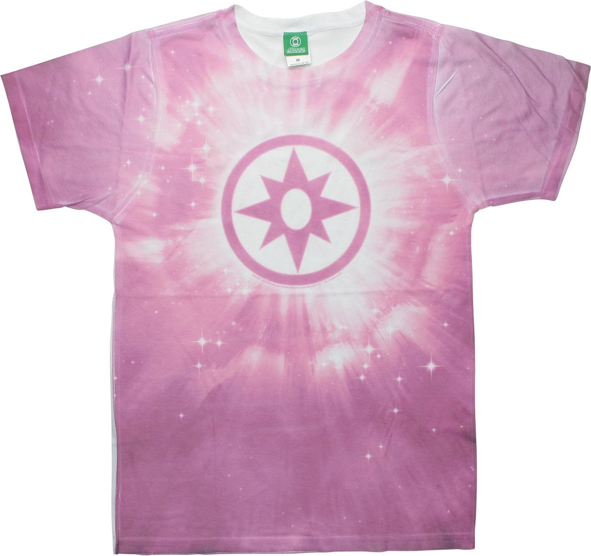 Green Lantern Sapphire Logo Burst Tie-Dyed T-Shirt