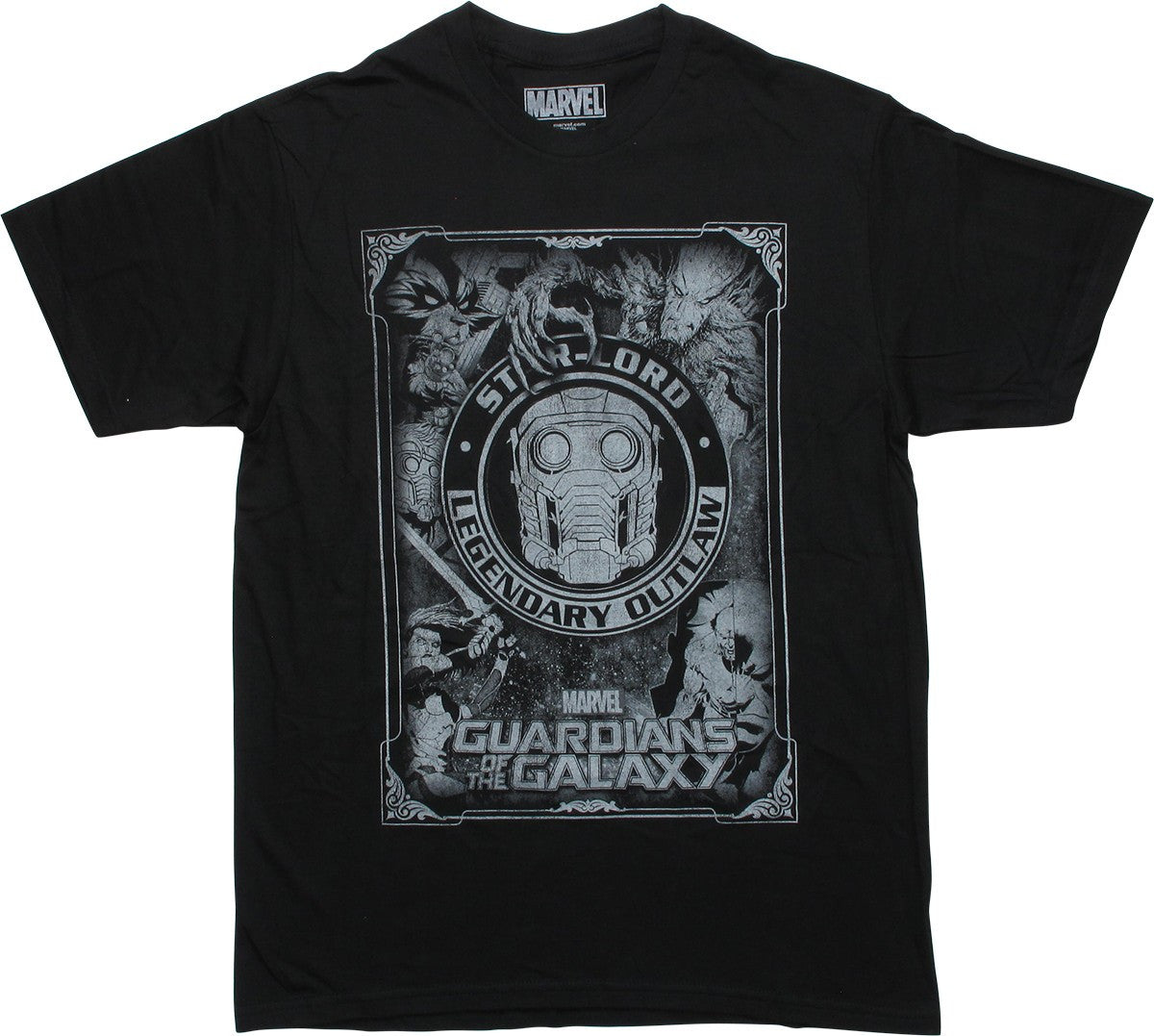 Guardians of the Galaxy Star Lord Black T-Shirt