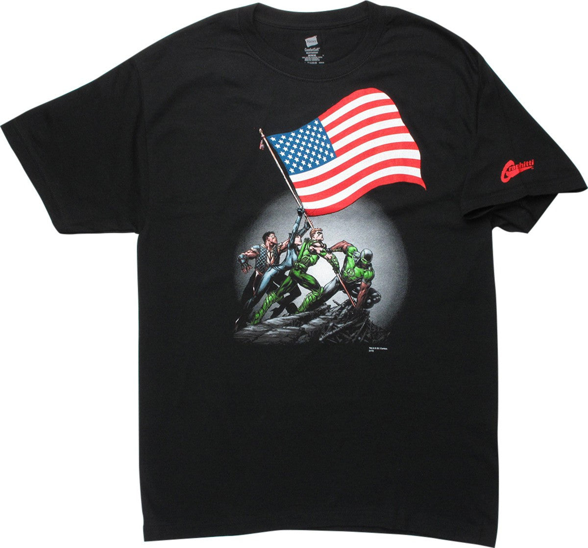 Justice League Flag Raise T-Shirt