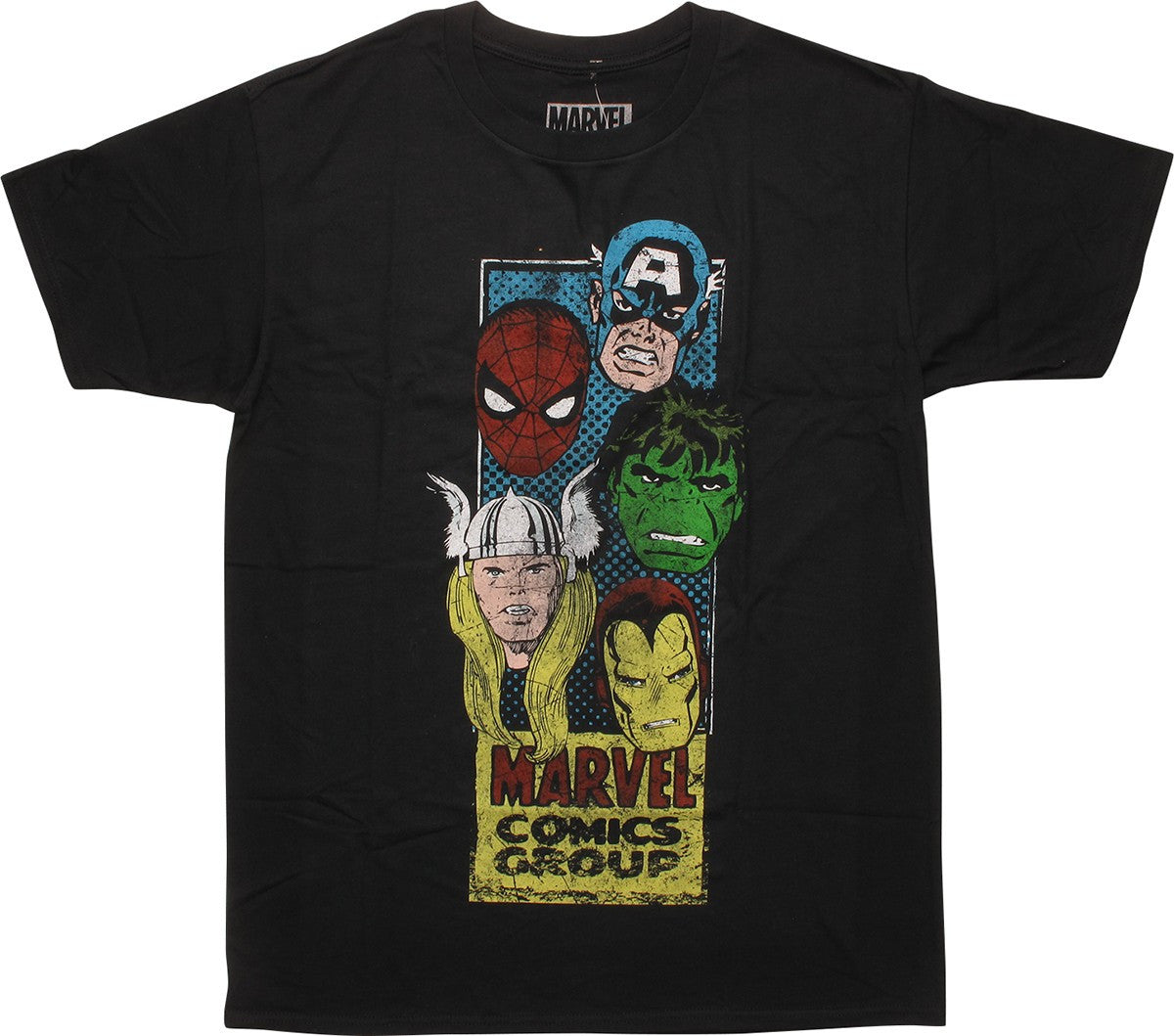 Marvel Comics Hero Heads Corner Box T-Shirt