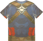 Marvel Civil War Captain America Costume T-Shirt