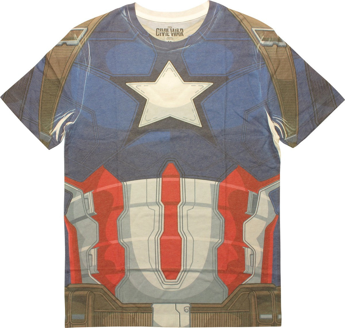 Marvel Civil War Captain America Costume T-Shirt