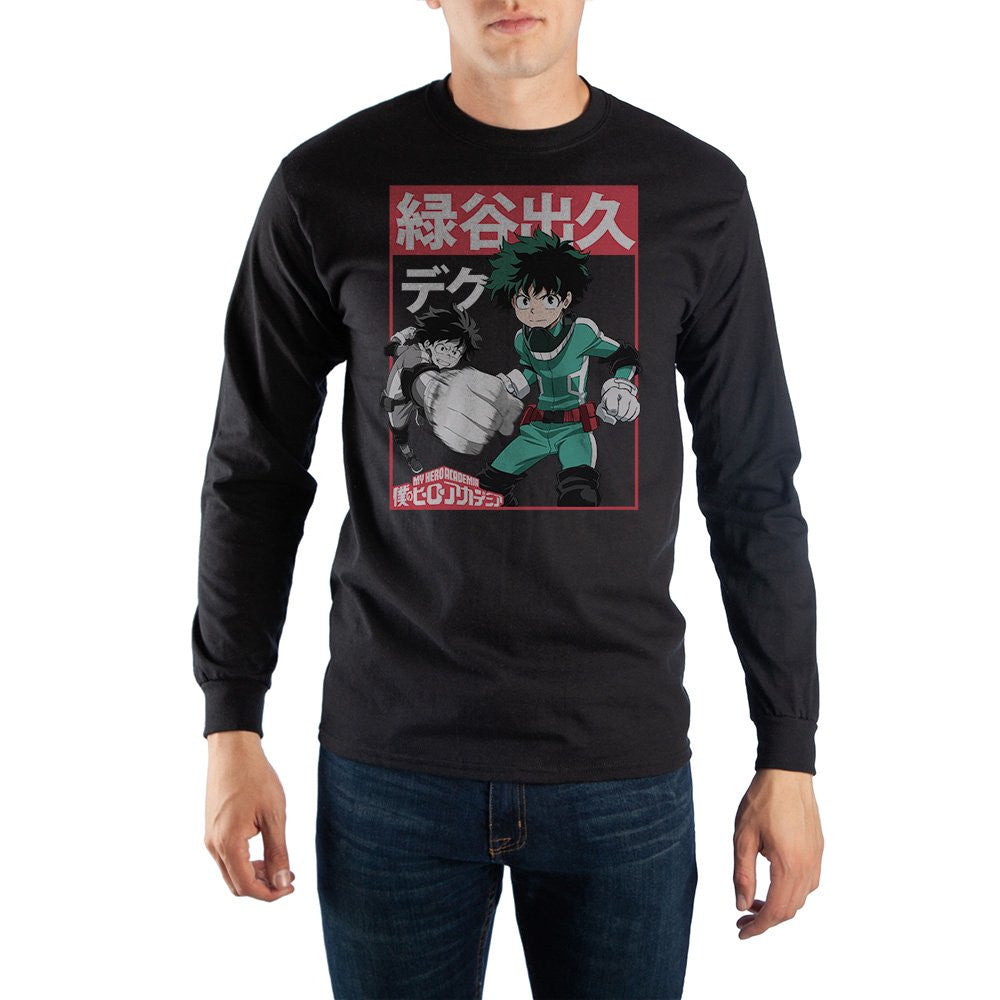 My Hero Academia Deku Kanji Long Sleeve T-Shirt
