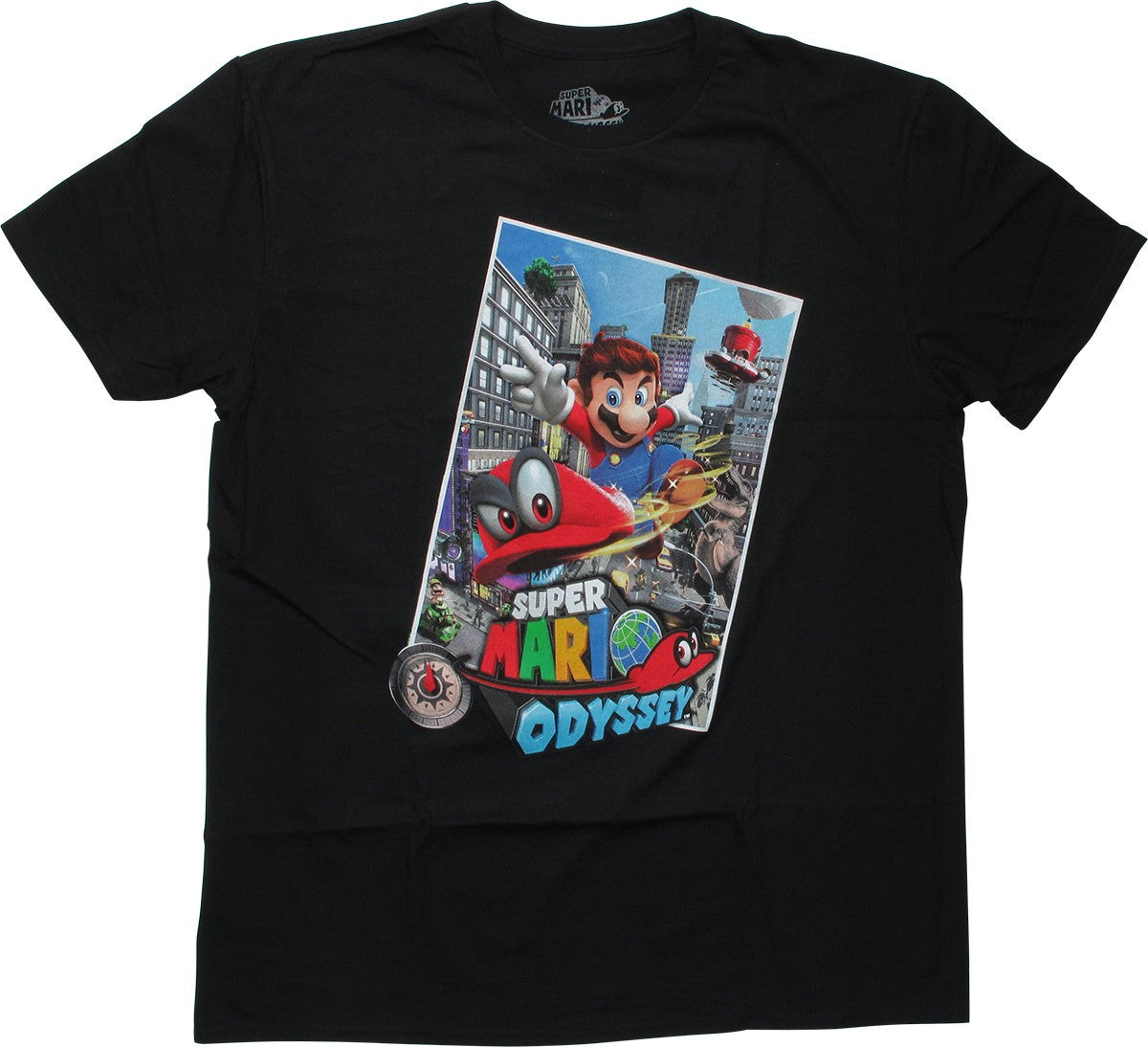 Super Mario Odyssey Black T-Shirt