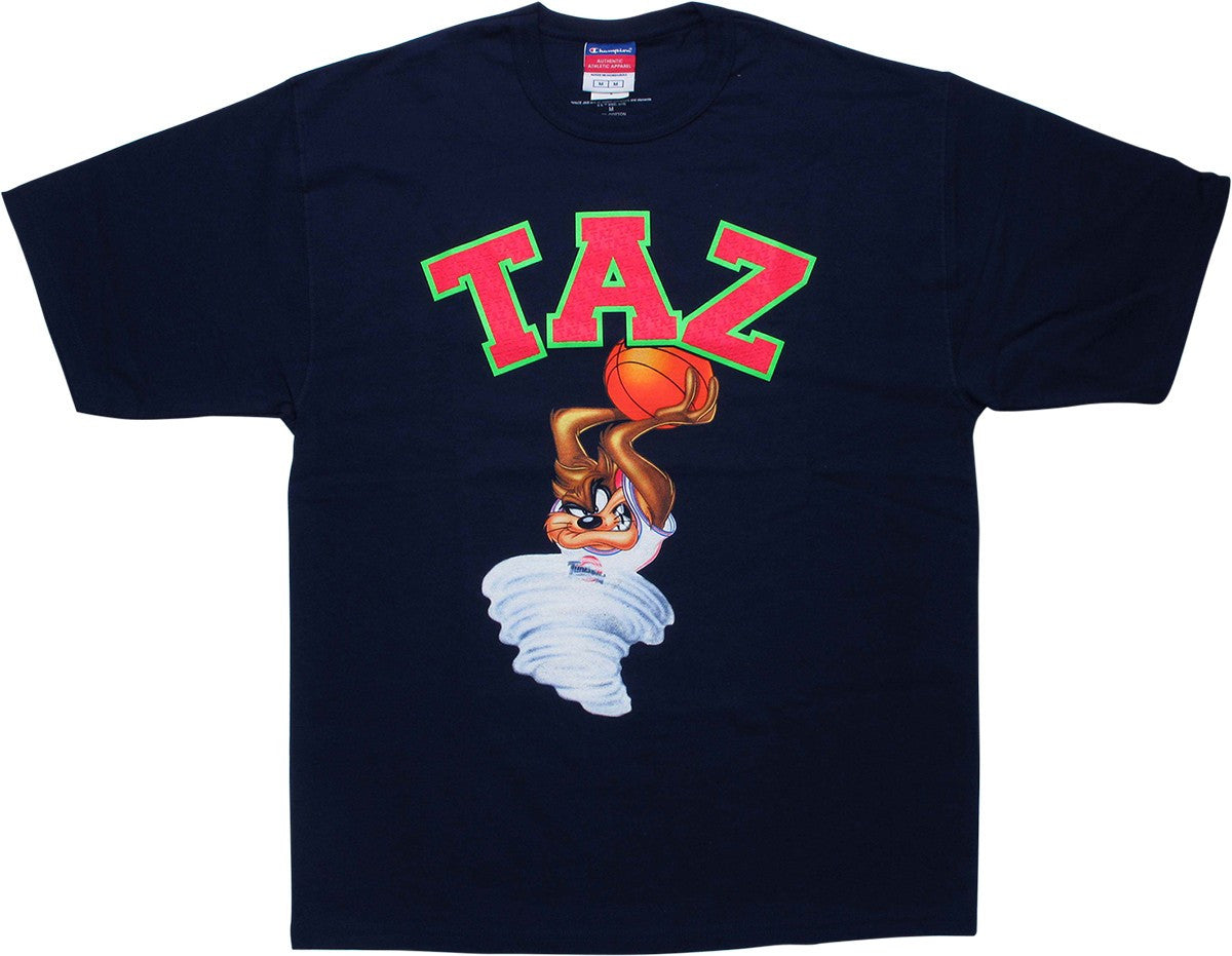 Space Jam Taz Slam Dunk Navy Blue T-Shirt