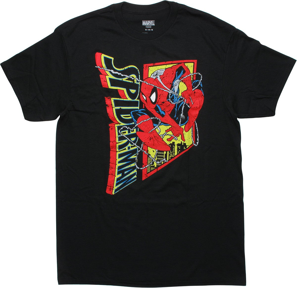 Spiderman Art Cover Name Black T-Shirt