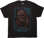 Star Wars Chewbacca Face Brown T-Shirt