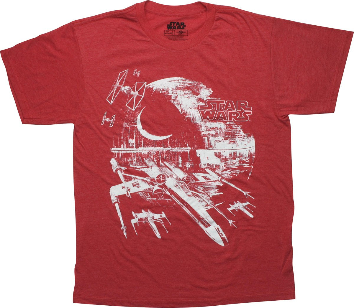 Star Wars Second Death Star Heathered Red T-Shirt