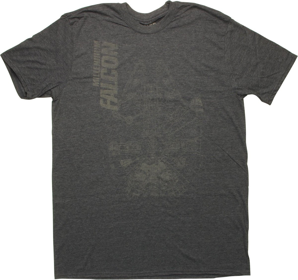 Star Wars Millennium Falcon Blueprint Navy T-Shirt