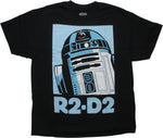 Star Wars R2-D2 Name Square Black T-Shirt