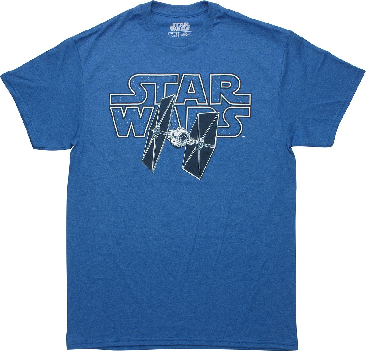 Star Wars TIE Fighter Name Heathered Blue T-Shirt