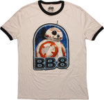 Star Wars Last Jedi BB-8 Ringer T-Shirt