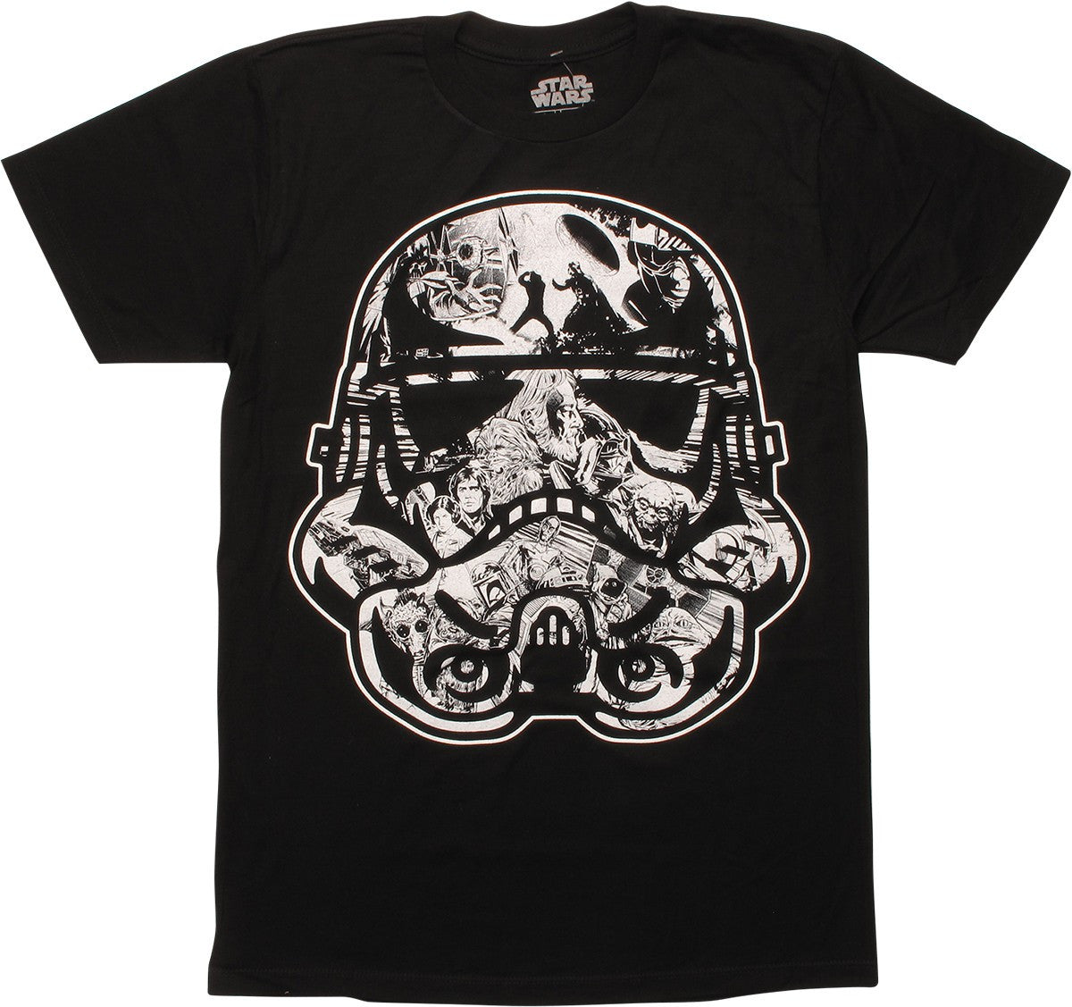 Star Wars Stormtrooper Helmet Scenes T-Shirt