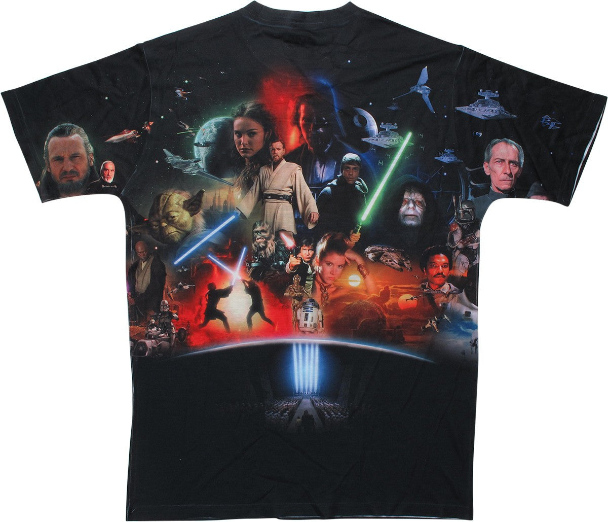 Star Wars Universe Sublimated Black T-Shirt