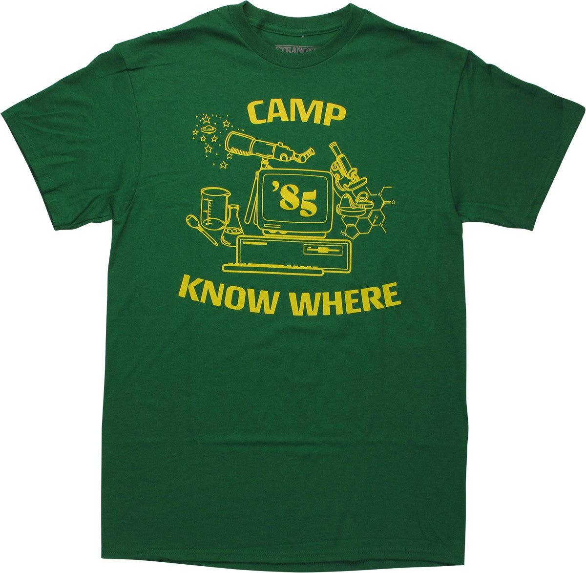 Stranger Things Camp Know Where 1985 Green T-Shirt
