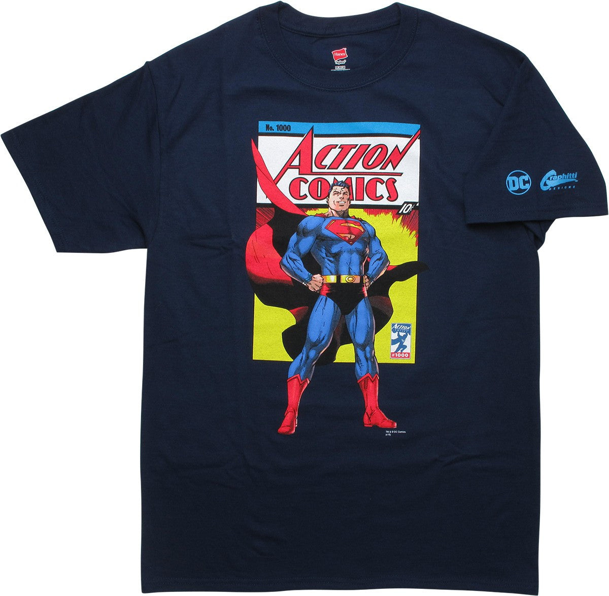 Superman Action Comics 1000 Issue Cover T-Shirt