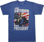Superman Lex Luthor For President T-Shirt Sheer