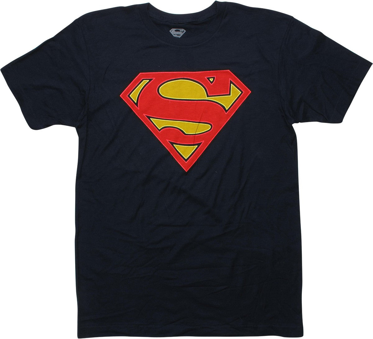 Superman Logo Glow in the Dark Navy Blue T-Shirt