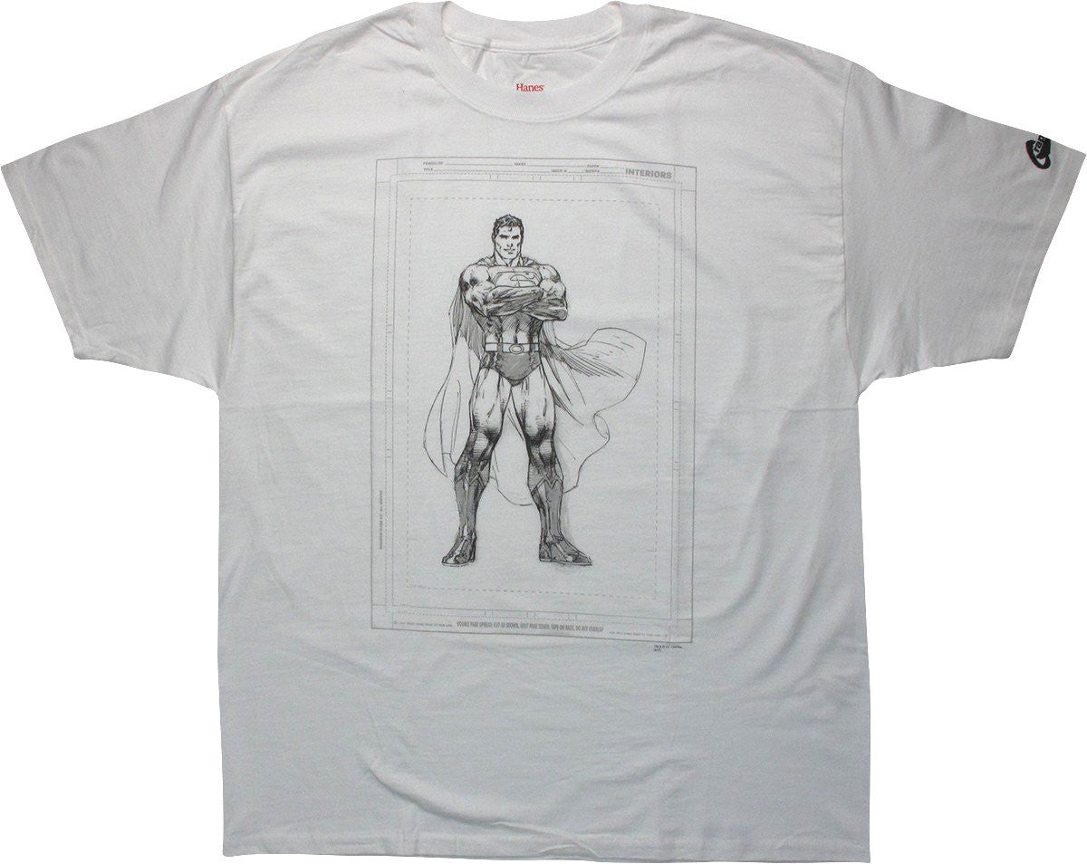 Superman Raw Jim Lee T-Shirt