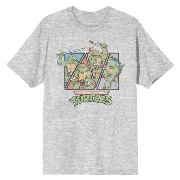 Tmnt Classic Quad Htr Gry T-Shirt