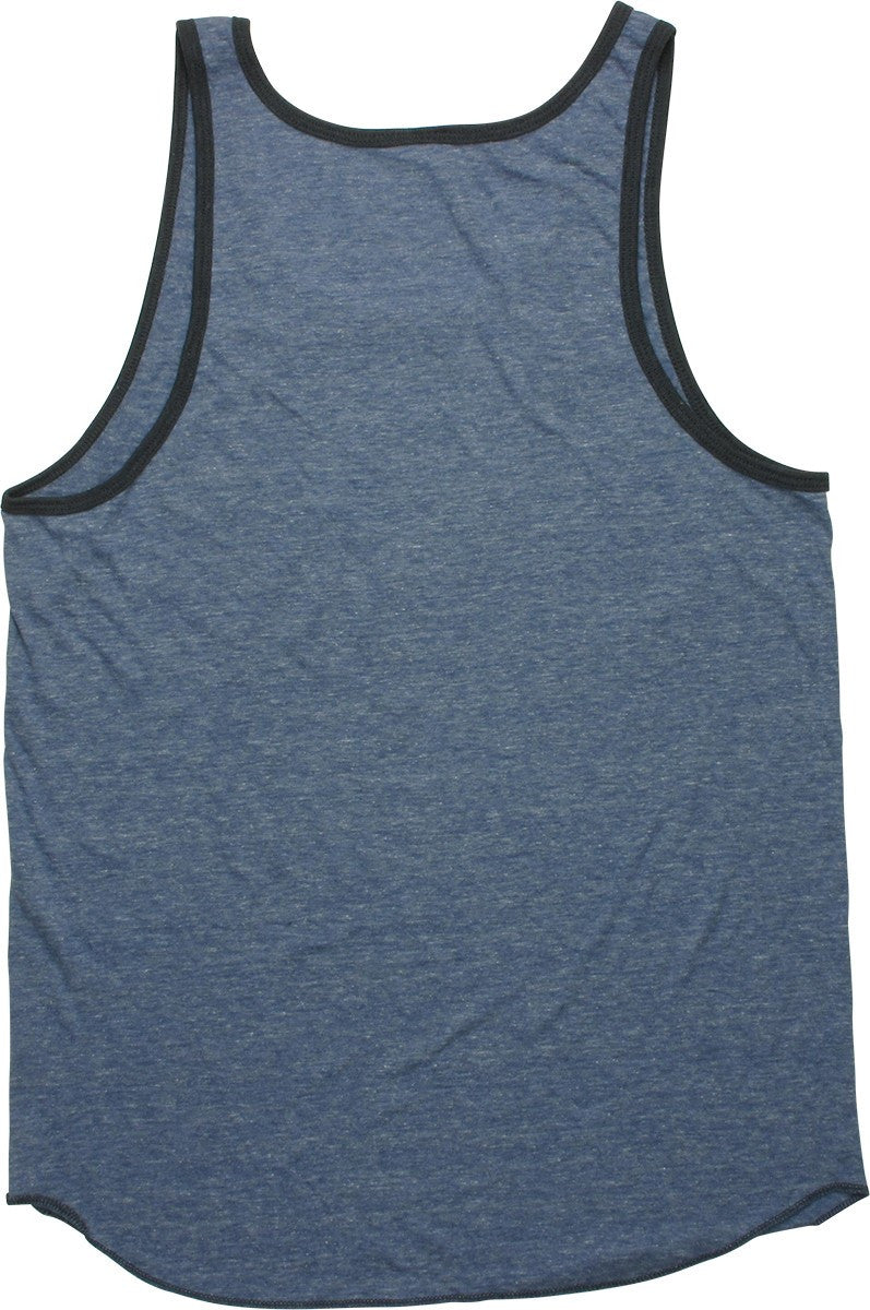 Batman Batmobile Logo Heathered Royal Tank Top