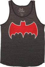 Batman Batmobile Logo Ringer Tank Top