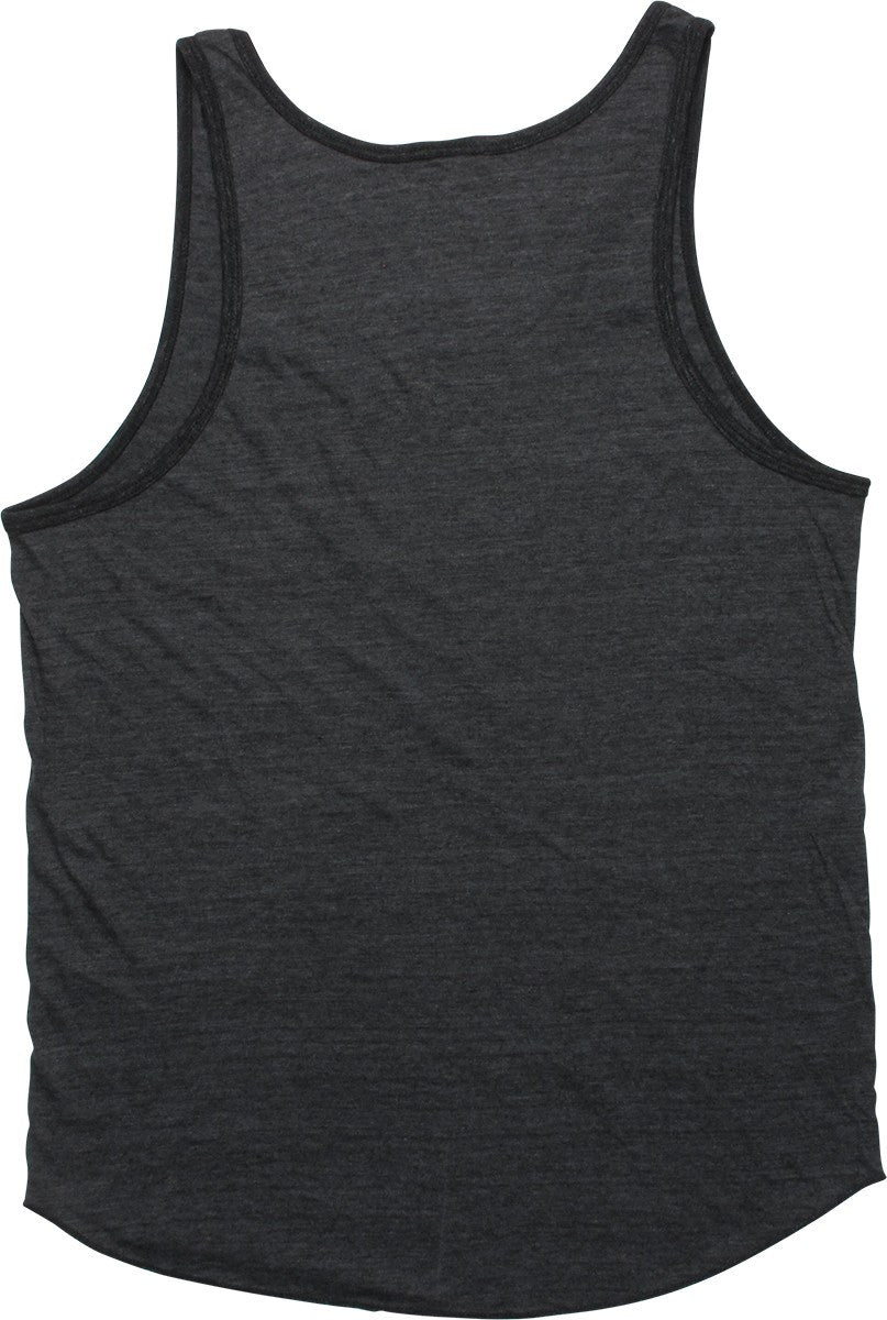 Justice League Fast Strong Smart Charcoal Tank Top