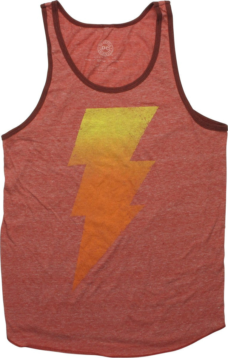 Shazam Black Adam Gradient Heathered Red Tank Top