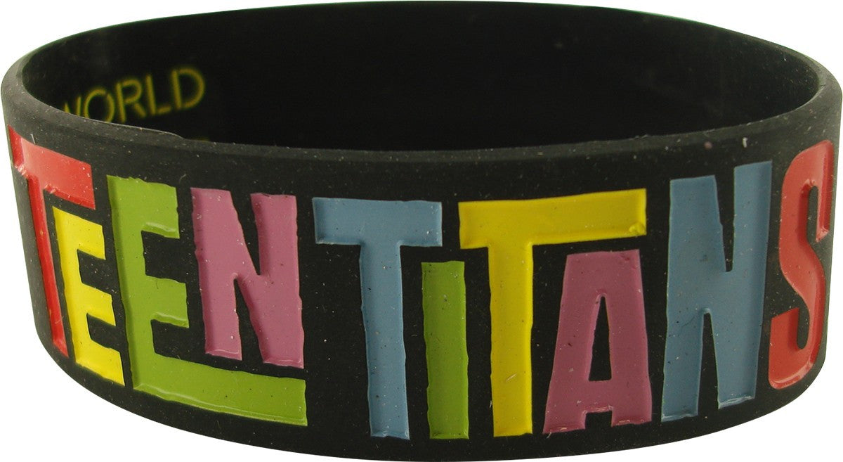 Teen Titans Circled Heads Rubber Wristband