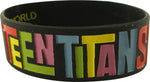 Teen Titans Circled Heads Rubber Wristband