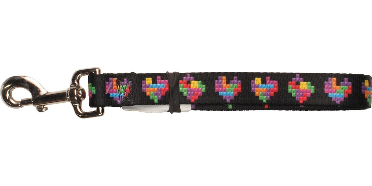 Tetris Block Hearts Pet Leash