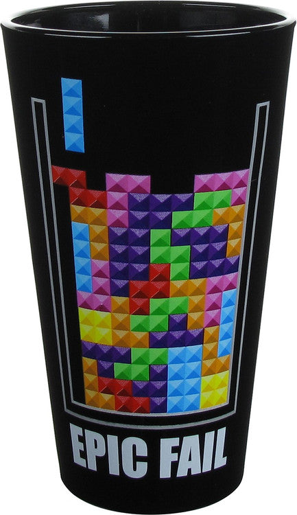 Tetris Epic Fail Pint Glass