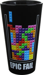 Tetris Epic Fail Pint Glass