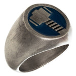 Thor Logo Brushed Signet Ring