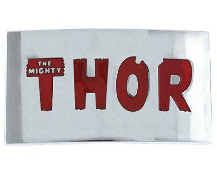 Thor Red Name Belt Buckle
