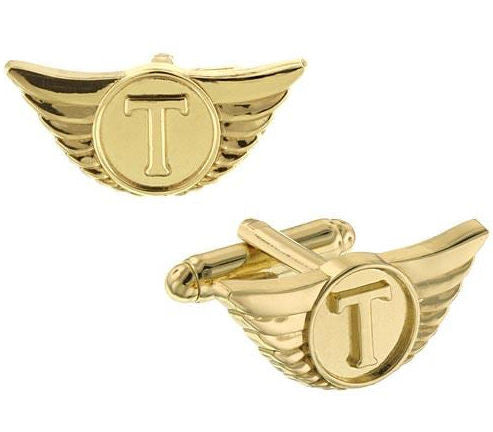 Thor Wings Gold Cufflinks