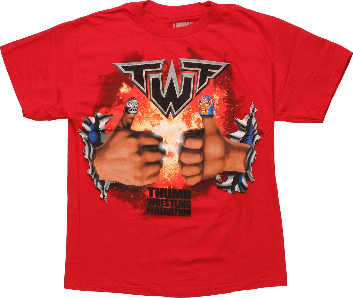 Thumb Wrestling Federation Masked Youth T-Shirt