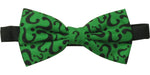 Batman Riddler Question Marks Bow Tie