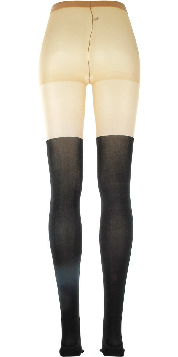 Deadpool Logo Front Stripe Footed Tights