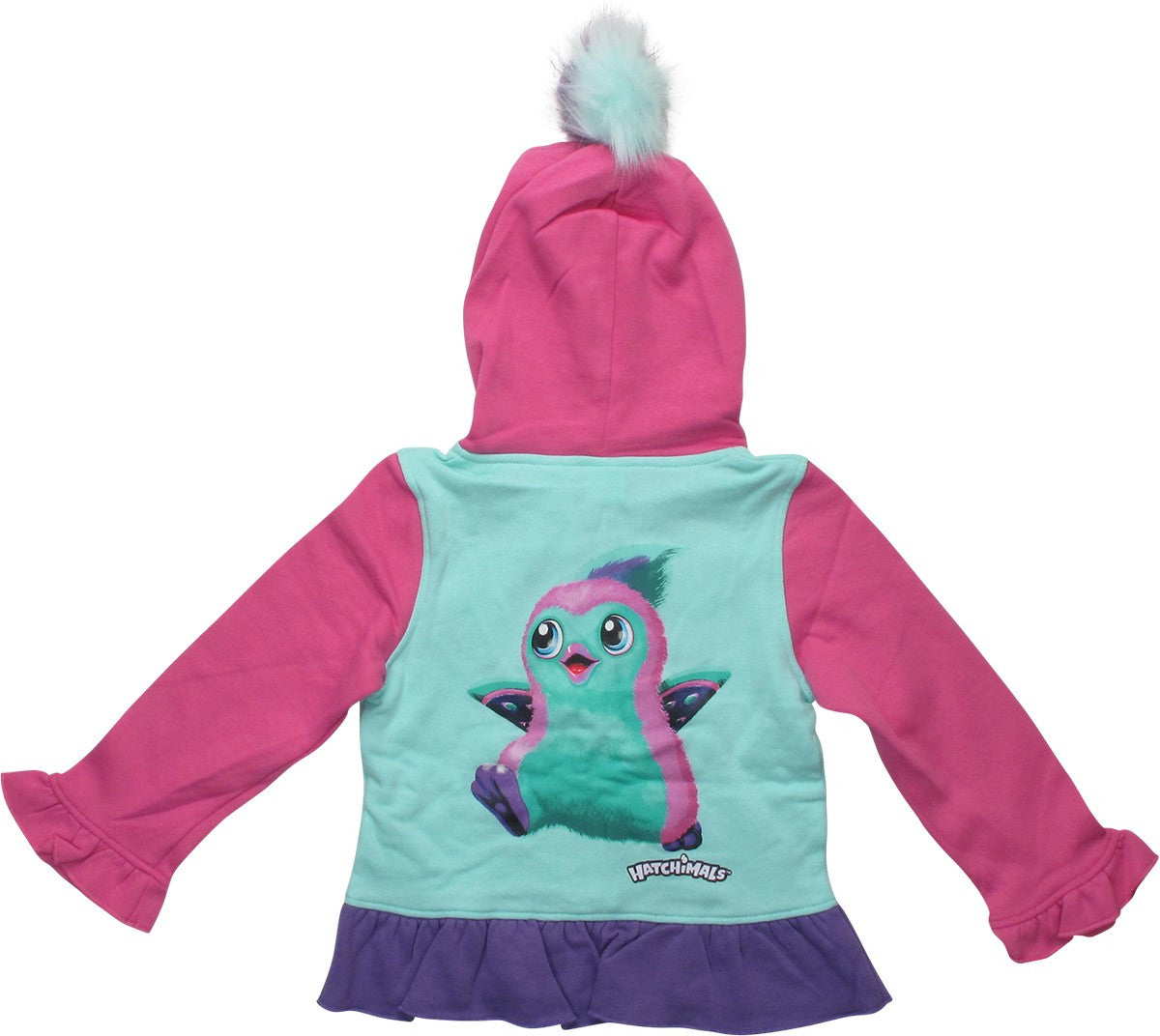 Hatchimals Penguala Girls Teal Zip Toddler Hoodie