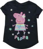 Peppa Pig Glitter Flowers Toddler T-Shirt