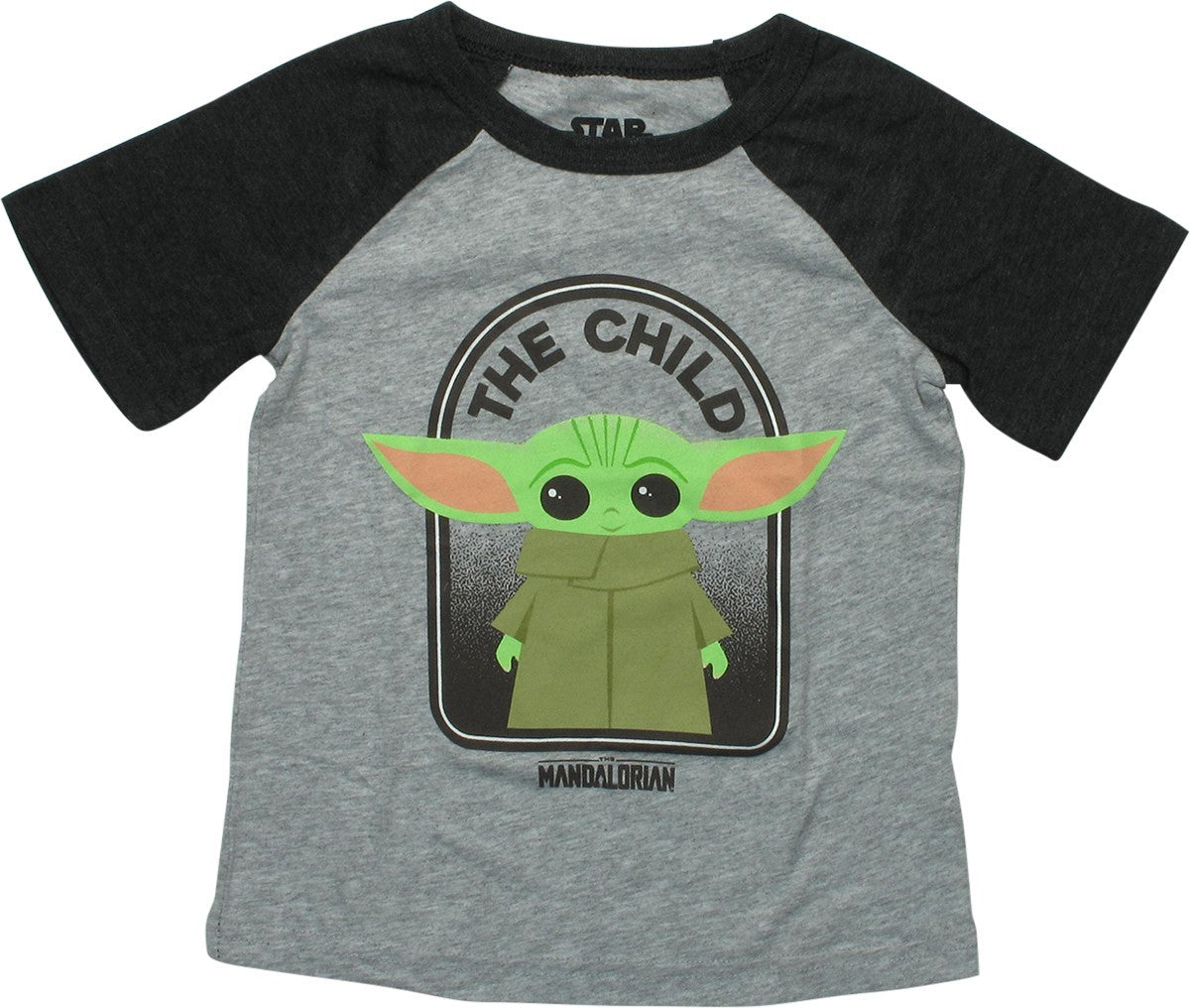 Star Wars Grogu Cute Raglan Toddler T-Shirt