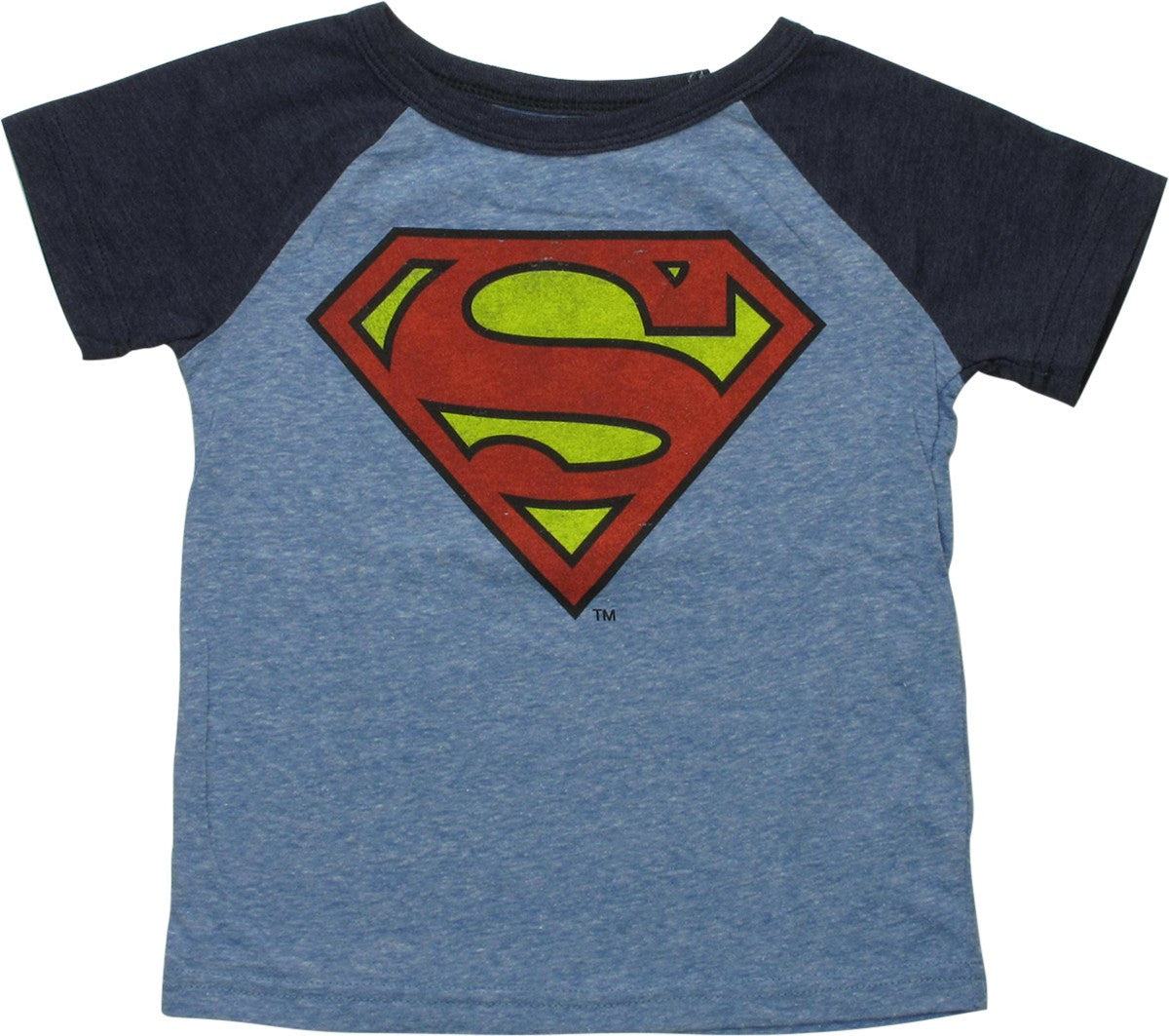 Superman Basic Logo Raglan Toddler T-Shirt
