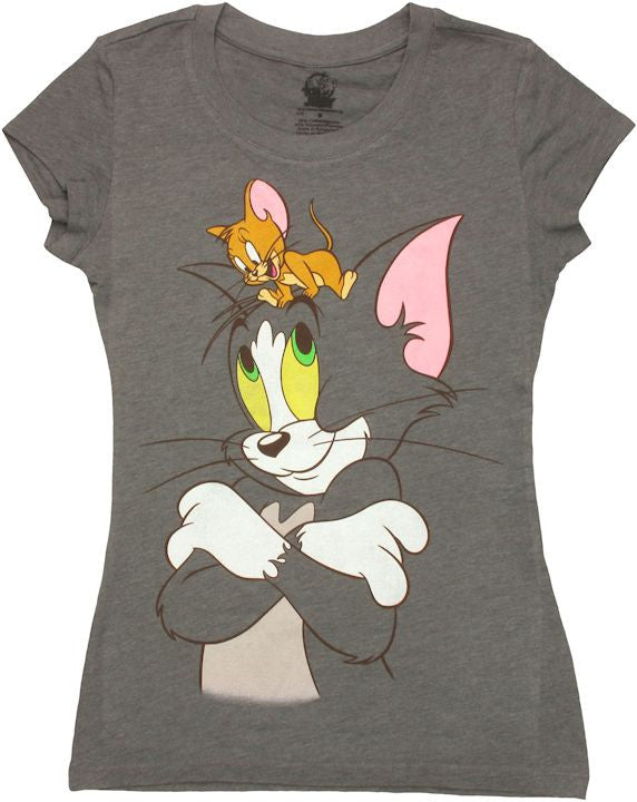 Tom and Jerry Stack Baby Tee